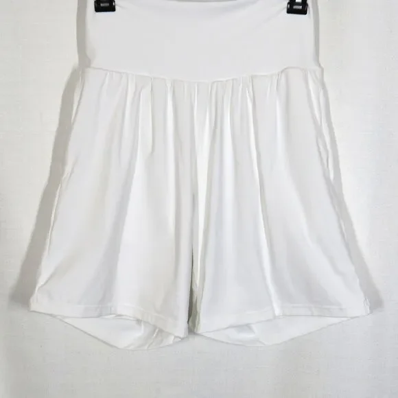 Halara SoftlyZero Airy Super High Waist 2-in-1 Cool Touch 7" Yoga Shorts White M - Picture 4 of 8